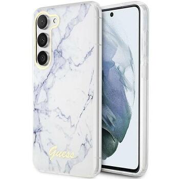 Guess GUHCS23MPCUMAH Hardcase Marble Защитный чехол для Samsung Galaxy S23+ S916 / белый (GUHCS23MPCUMAH)