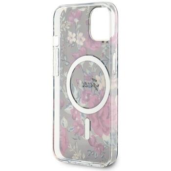 Guess GUHMP14SHCFWSA Hardcase Flower MagSafe Защитный чехол для iPhone 14 / 15 / 13 6.1