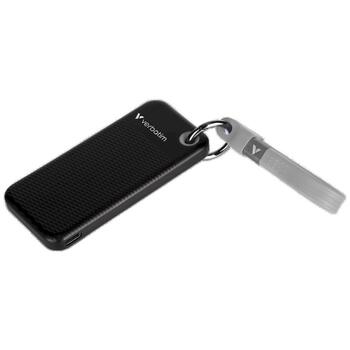 Verbatim 32282 Pocket SSD Внешний накопитель 512GB USB-C 3.2 gen.2 брелок / чёрный-серый (32282)