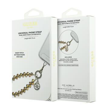Guess Universal Wrist Strap Crystals 4G Charm Универсальный ремешок для телефона с подвеской (GUUCMDG4CD)