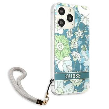 Guess GUHCP13XHFLSN Flower Strap Aizsargapvalks priekš iPhone 13 Pro Max 6,7