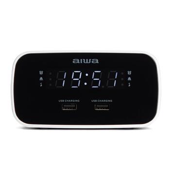 Aiwa CRU-19BK Будильник-радио 2x USB (CRU-19BK)