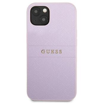 Guess GUHCP13SPSASBPU Saffiano Hot Stamp & Metal Logo Защитный чехол для iPhone 13 mini 5,4