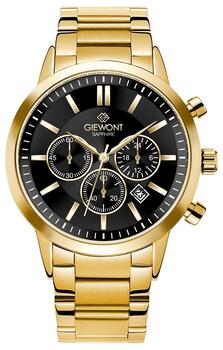Giewont Chronograph Sapphire Vīriešu pulkstenis / zelta melns (GW8510-B5)