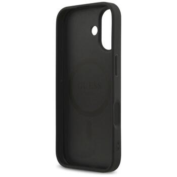 Guess Saffiano Classic Logo MagSafe Защитный чехол для iPhone 17 / чёрный (GUHMP17SPSAHMCK)