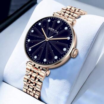 Smartwatch Gravity Viedpulkstenis / rožu zelts-sudrabs, rozā, 2 siksniņas, GT26-4 (GT26-4)
