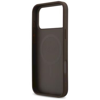 Guess 4G Printed Stripes MagSafe Case Защитный чехол для iPhone 17 Pro Max / коричневый (GUHMP17XP4RPSW)