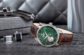 ZEPPELIN LZ120 Open Heart Automatic Vīriešu pulkstenis 8166-4 / sudraba (8166-4)