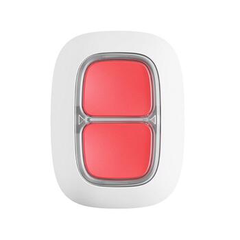 Ajax DoubleButton Белая Беспроводная Тревожная Кнопка с Двойной Защитой от Случайных Нажатий (2085079WH1)