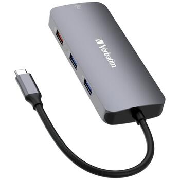 Verbatim 32152 Док-станция USB-C - HDMI / 3xUSB-A /SD / microSD / 2xUSB-C / Eternet (32152)