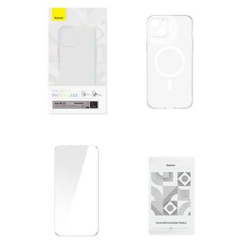 Baseus Magnetic Crystal Clear Защитный чехол для iPhone 13 / прозрачный (ARSJ010602)
