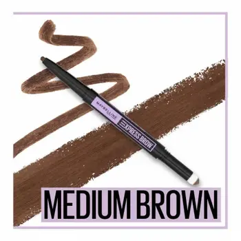 Maybelline Express Brow Duo Pencil Карандаш для бровей Medium Brown 0,71 g (3600531640385)