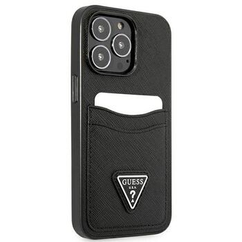 Guess GUHCP13LPSATPK Hardcase Saffiano Triangle Logo Cardslot Защитный чехол для iPhone 13 Pro / 13 6,1