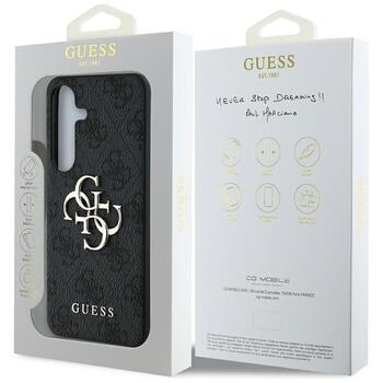 Guess HC 4G PU Big Logo Case Aizsargapvalks priekš Samsung Galaxy S25 (GUHCS25S4GMGGR)