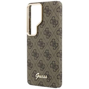 Guess 4G Script MagSafe Case Защитный чехол для Samsung Galaxy S26 Ultra / коричневый (GUHMS26L5P4FWMSW)