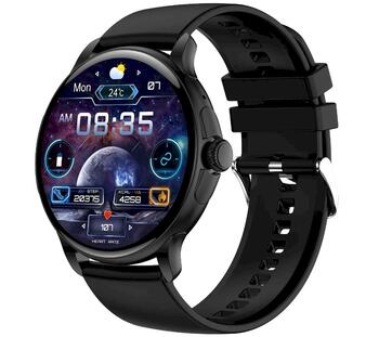 Rubicon Smartwatch RNCF35 Смарт-часы с браслетом + ремешком / чёрный (SMARUB307)
