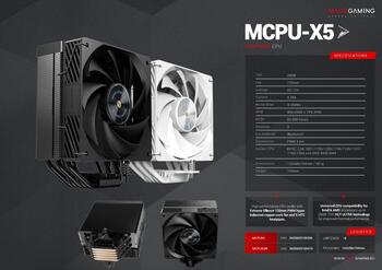 Mars Gaming MCPUX5W Охлаждение для процессора 280W TDP / 120mm (MCPUX5W)