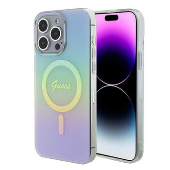 Guess IML Iridescent MagSafe Back Case Защитный Чехол для Apple iPhone 15 Pro Max (GUHMP15XHITSQ)