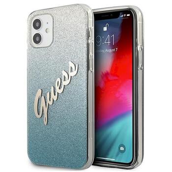 Guess GUHCP12SPCUGLSBL Glitter Gradient Script Защитный чехол для iPhone 12 mini 5,4
