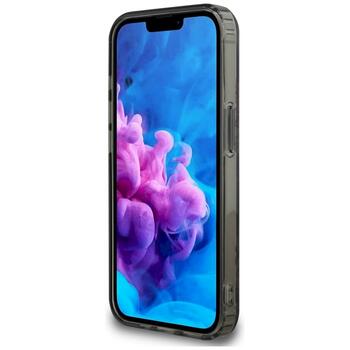 Guess IML Flowers MagSafe Case Защитный чехол для iPhone 16e / чёрный (GUHMPSE4HFWBRCEK)