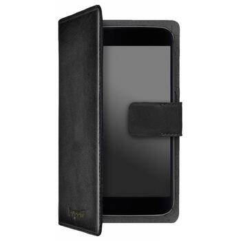 Bugatti L Ādas Apvalks Mobilajam Telefonam Priekš Ierīcēm 5.1-6'' (7.5 х 15.5 cm) Melns (BUG-UNI-BUKL-BK)