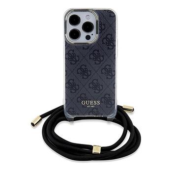 Guess GUHCP15XHC4SEK Crossbody Cord 4G Print Aizsargapvalks priekš iPhone 15 Pro Max 6.7