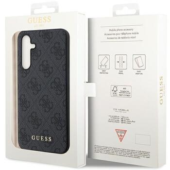 Guess GUHCS23FEG4GFGR Hardcase 4G Metal Gold Logo Защитный чехол для S23 FE S711 / серый (GUHCS23FEG4GFGR)