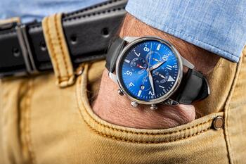 Giewont Vīriešu pulkstenis Chronograph Sapphire GW5630-A3 / melns/zils (GW5630-A3)