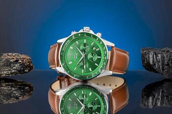 Giewont Chronograph Sapphire Мужские часы GW3520-A6 / коричнево-зелёный (GW3520-A6)