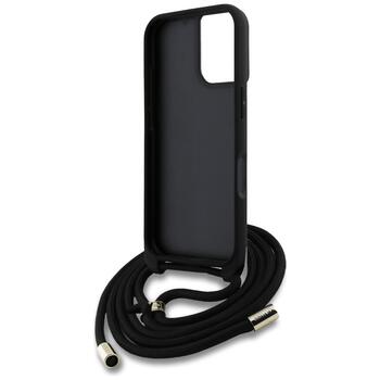 Guess PU 4G Metal Logo Crossbody Strap Case Чехол для iPhone 16 (GUHCP16SP4GMGCRK)