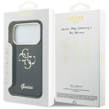 Case Guess IML 4G Script Metal Защитный чехол для iPhone 17 Pro / синий (GUHCP17L5HC4MLSB)