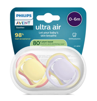 Philips Avent Ultra Air Māneklītis 0-6M / 2gab (SCF087/03)