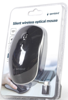 Gembird Silent Bezvadu Type-C Datorpele (MUSW-4BSC-01)