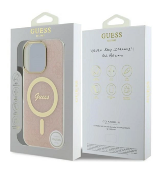 Guess IML 4G MagSafe Защитный Чехол для Apple iPhone 16 Pro Max (GUHMP16XH4STP)
