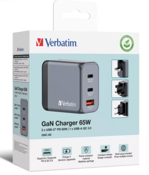 Verbatim GNC-65 Зарядка 65W (32201V)