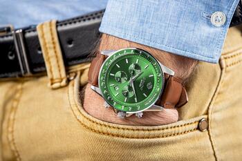 Giewont Chronograph Sapphire Мужские часы GW3520-A6 / коричнево-зелёный (GW3520-A6)