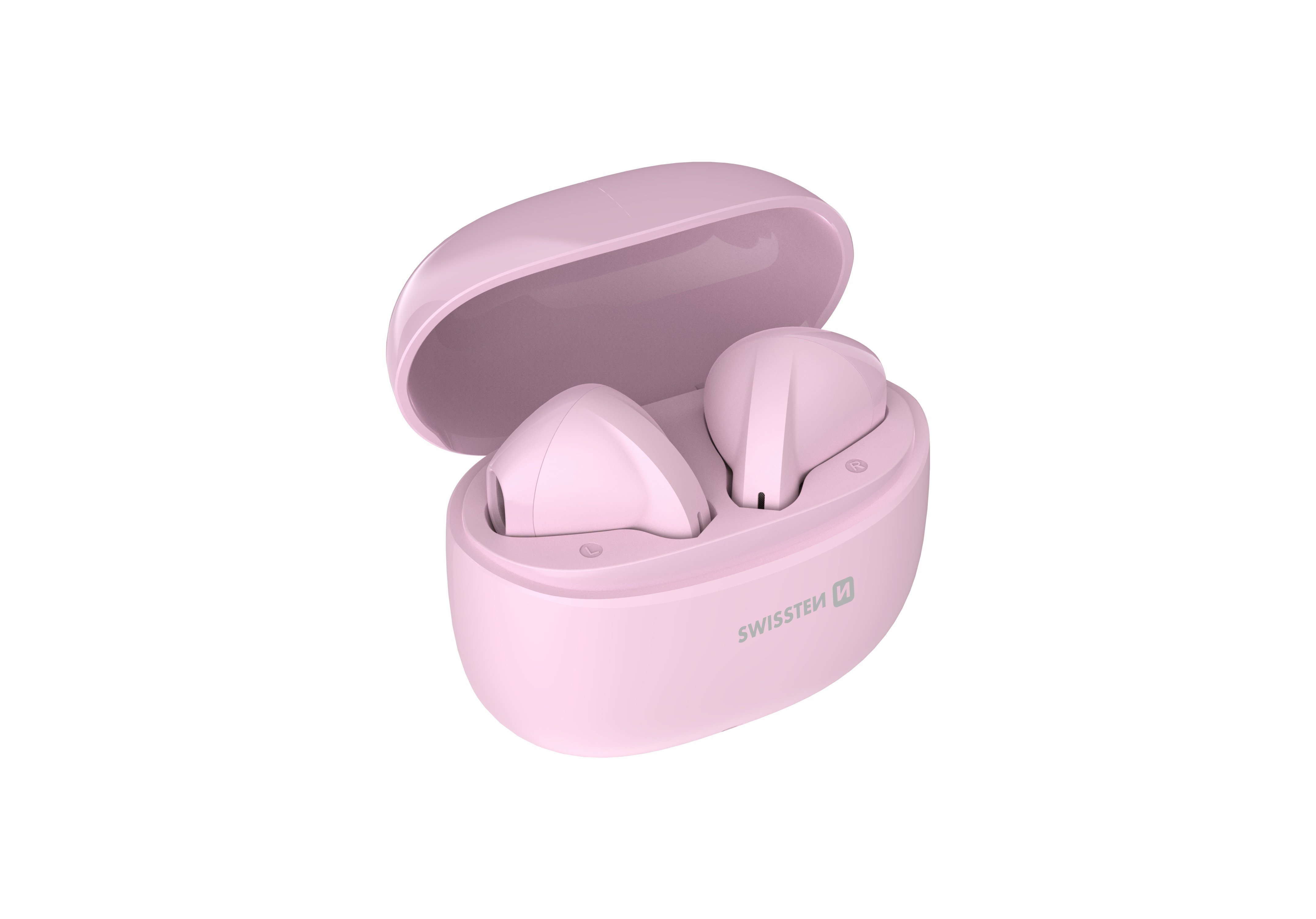 Swissten TWS Mini TUNE Bluetooth Стерео Гарнитура с Микрофоном Розовая (51107099)