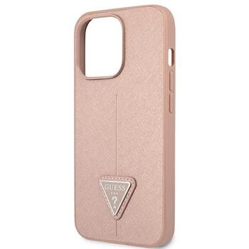 Guess GUHCP13LPSATLP Saffiano Triangle Logo Защитный чехол для iPhone 13 Pro / 13 6,1