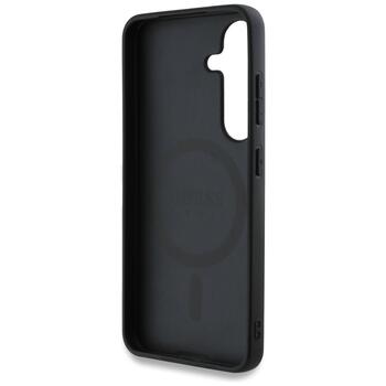 Guess 4G Round Patch Classic Logo MagSafe Case Чехол для Samsung Galaxy S25 Plus (GUHMS25MP4PGRSGK)