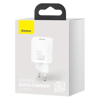 Baseus Super Si PD Зарядное Устройство 30 Вт / 1x USB-C (BRA011962)