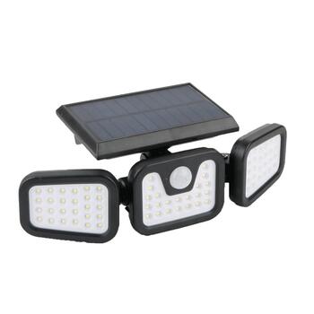 Forever Light SUNARI Saules Lampa LED / FLS-03 74*SMD PIR / 8W / 600lm / 6000K / 2400mAh / Li-Ion (RTV100324)