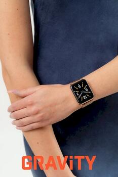 Smartwatch Gravity Умные часы / розовое золото-фиолетовый (GT17-3)