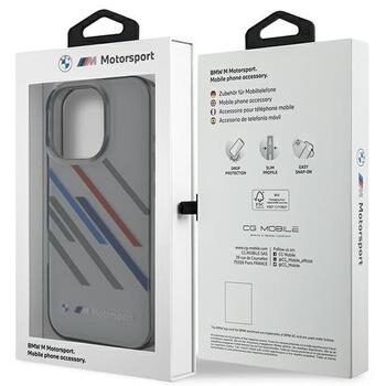 BMW Motorsport IML Random Stripes Aizsargapvalks Priekš Apple iPhone 16 Pro (BMHCP16L23HTRAG)