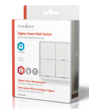 Nedis ZBWS40WT SmartLife Sienas Slēdzis (ZBWS40WT)