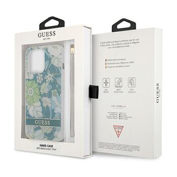 Guess GUHCP13XHFLSN Flower Strap Aizsargapvalks priekš iPhone 13 Pro Max 6,7
