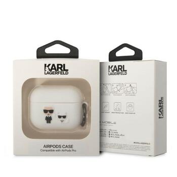 Karl Lagerfeld KLACAPSILKCW AirPods Pro Защитный чехол / белый (KLACAPSILKCW)