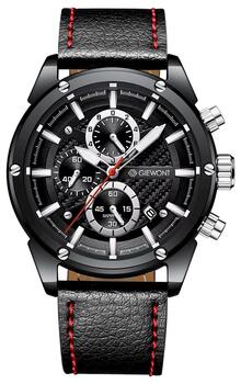 Giewont Vīriešu pulkstenis Chronograph Sapphire / melns (GW8810-A1)