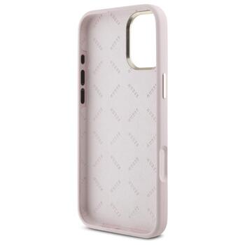 Guess GUHCP16SSMBSLP Silicone Script Metal Logo & Frame Защитный чехол для iPhone 16 6.1