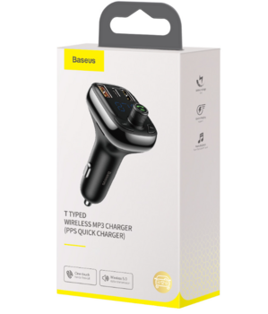 Baseus S-13 Auto Lādētājs FM / MP3 / Bluetooth (BRA012755)