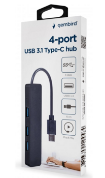 Gembird Hubs 4-port / USB 3.1 / Type-C (UHB-CM-U3P4P-01)